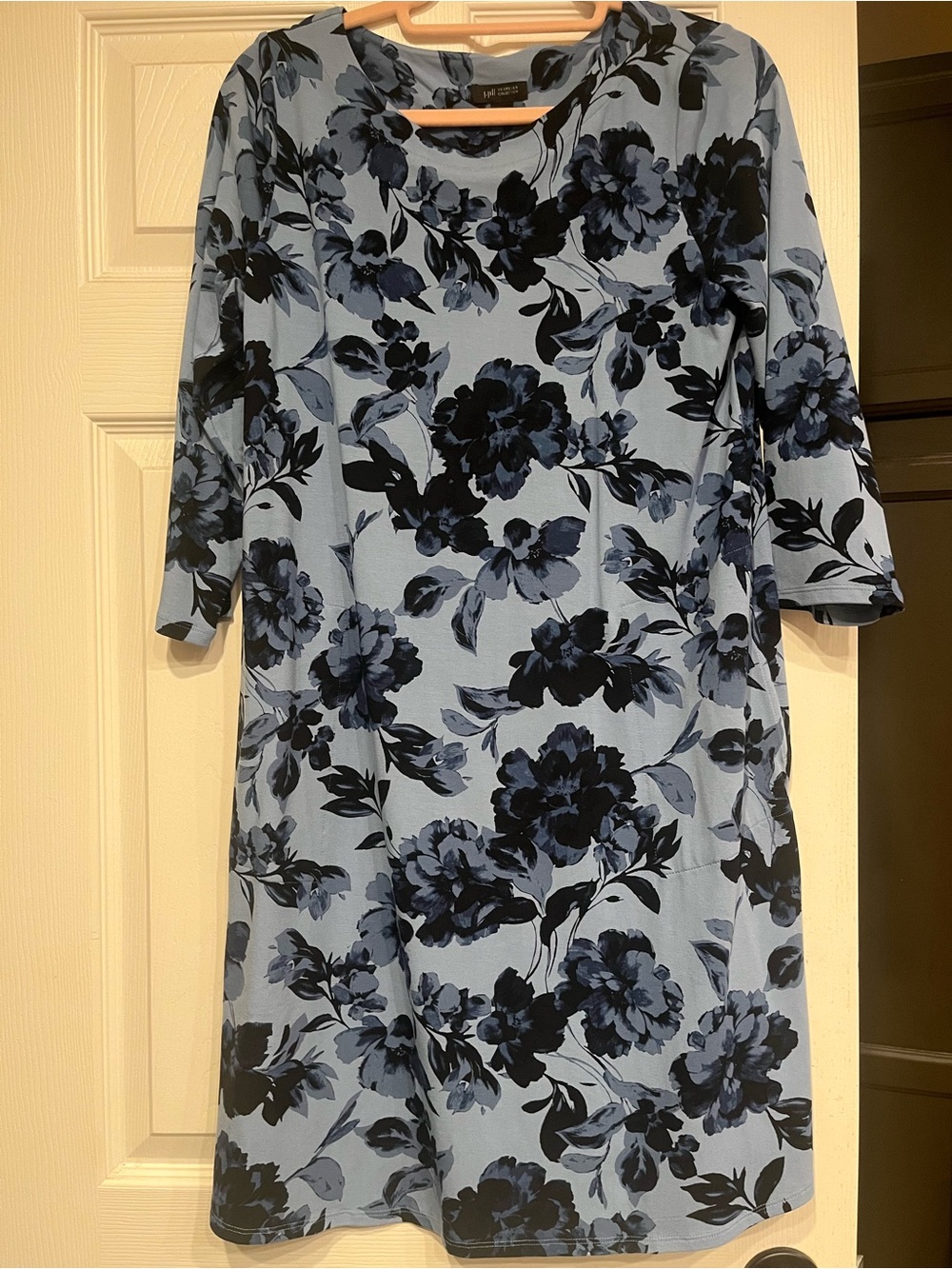 NWT J. Jill 3/4 sleeve dress. Comfy with pockets